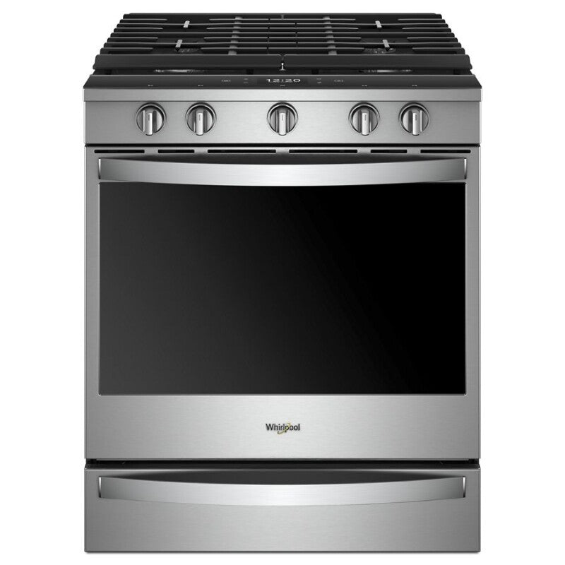 Whirlpool 5.8 cu. ft. Smart Slide-in Gas Range with Air Fry, when Connected - Fingerprint Resistant Stainless Steel (WEG750H0HZ)