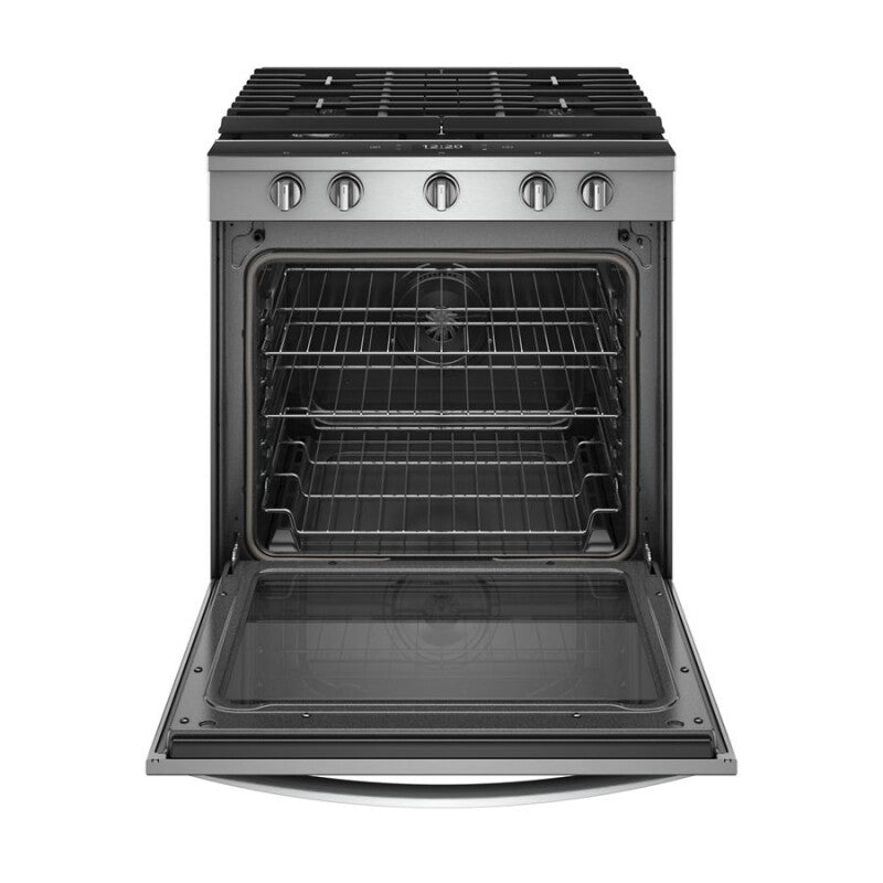 Whirlpool 5.8 cu. ft. Smart Slide-in Gas Range with Air Fry, when Connected - Fingerprint Resistant Stainless Steel (WEG750H0HZ)