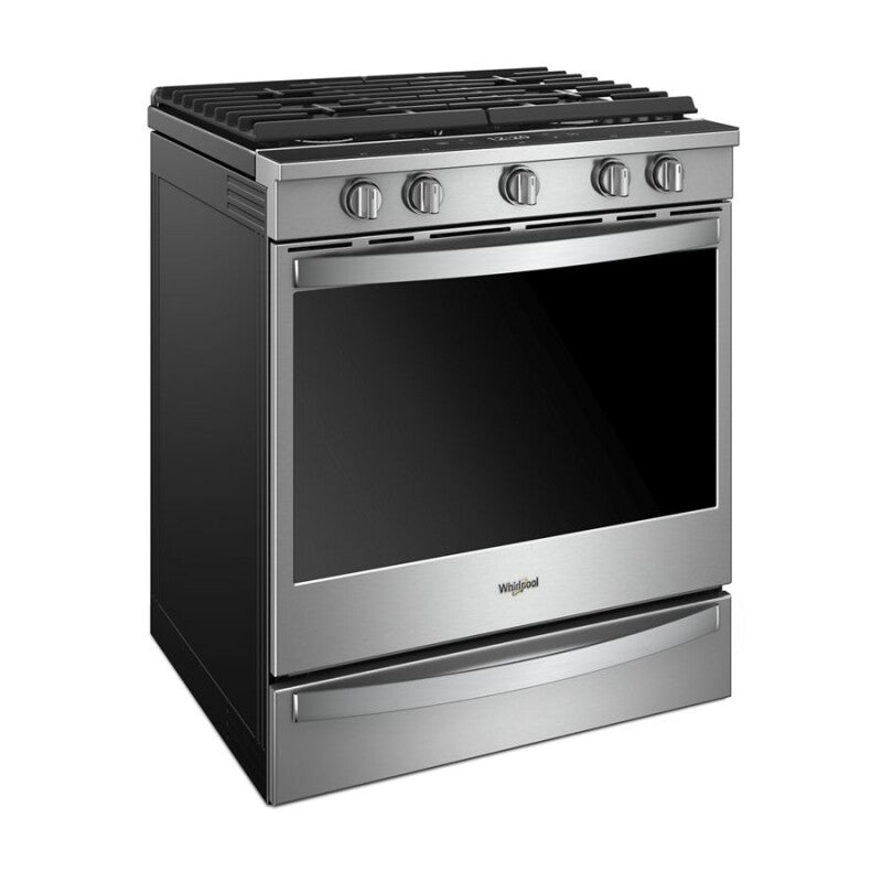 Whirlpool 5.8 cu. ft. Smart Slide-in Gas Range with Air Fry, when Connected - Fingerprint Resistant Stainless Steel (WEG750H0HZ)