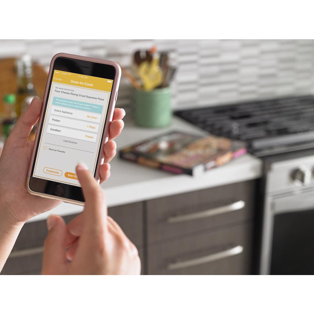 Whirlpool 5.8 cu. ft. Smart Slide-in Gas Range with Air Fry, when Connected - Fingerprint Resistant Stainless Steel (WEG750H0HZ)