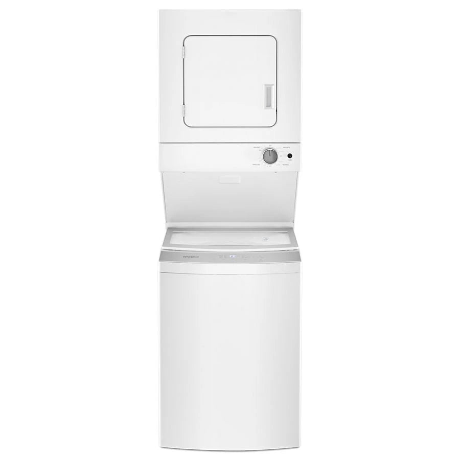 WHIRLPOOL 1.6 cu.ft Electric Stacked Laundry Center 6 Wash cycles and AutoDry™ - White (WET4024HW)