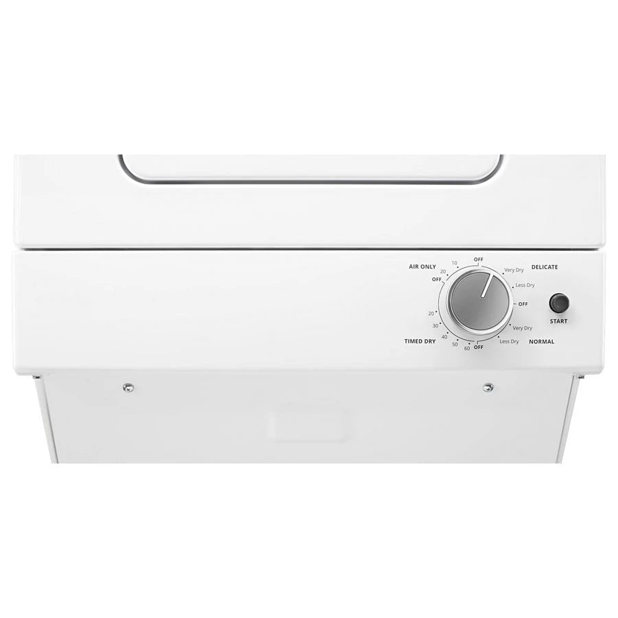 Whirlpool 1.6 cu.ft Electric Stacked Laundry Center 6 Wash cycles and AutoDry™ - White (WET4024HW)