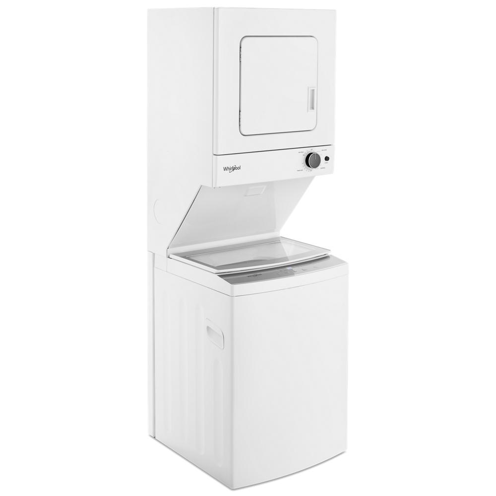 Whirlpool 1.6 cu.ft Electric Stacked Laundry Center 6 Wash cycles and AutoDry™ - White (WET4024HW)
