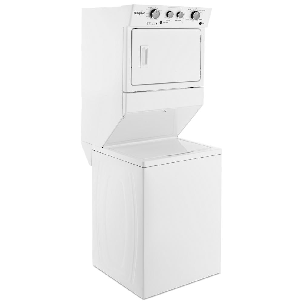 Whirlpool 3.5 cu.ft Electric Stacked Laundry Center 9 Wash cycles and AutoDry - White (WET4027HW)