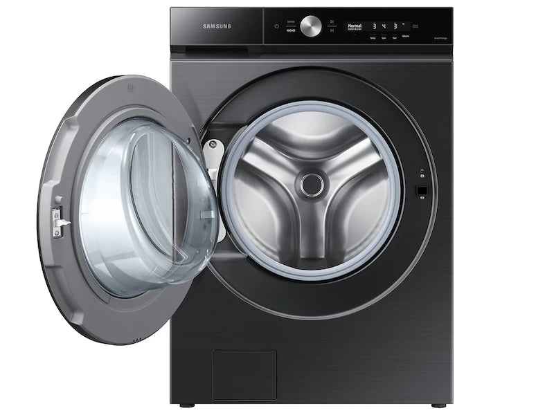 SAMSUNG Bespoke 5.3 cu. ft. Ultra Capacity Front Load Washer with Super Speed Wash and AI Smart Dial in Brushed Black - Other (WF53BB8700AVUS)