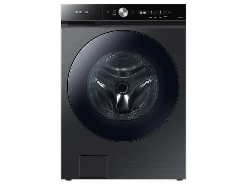 SAMSUNG Bespoke 5.3 cu. ft. Ultra Capacity Front Load Washer with Super Speed Wash and AI Smart Dial in Brushed Black - Other (WF53BB8700AVUS)