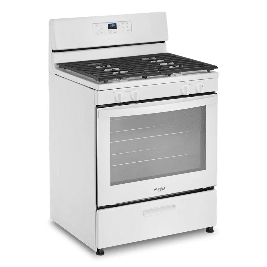 WHIRLPOOL 5.1 Cu. Ft. Freestanding Gas Range with Broiler Drawer - White (WFG320M0MW)
