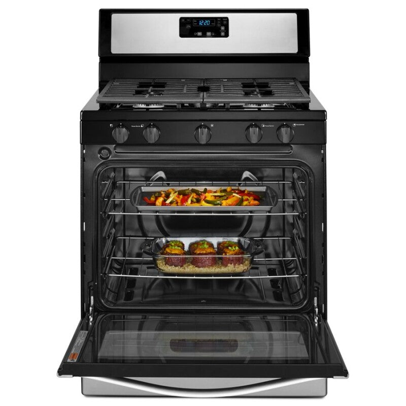 Whirlpool Whirlpool® 5.1 Cu. Ft. Freestanding 5-Burner Gas Stove - Stainless Steel (WFG505M0BS)