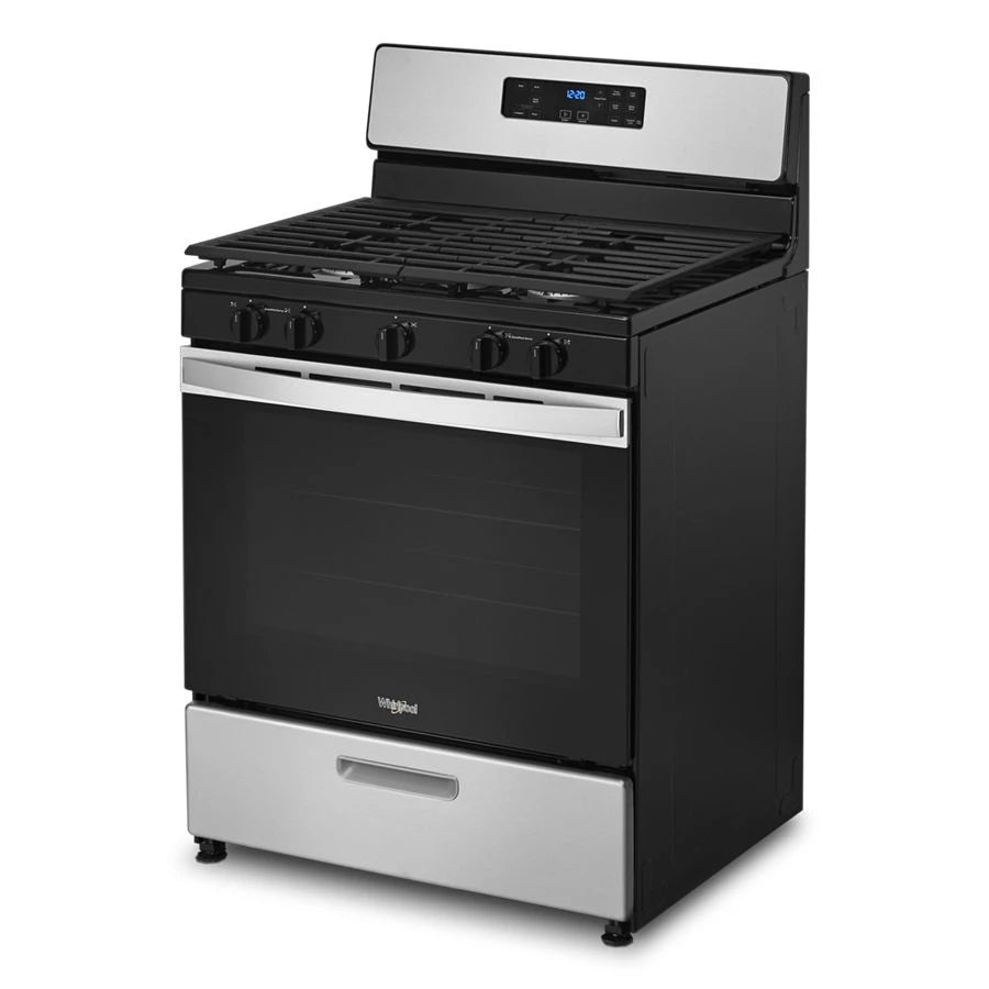 WHIRLPOOL 5.1 Cu. Ft. Freestanding Gas Range with Edge to Edge Cooktop - Stainless Steel (WFG505M0MS)