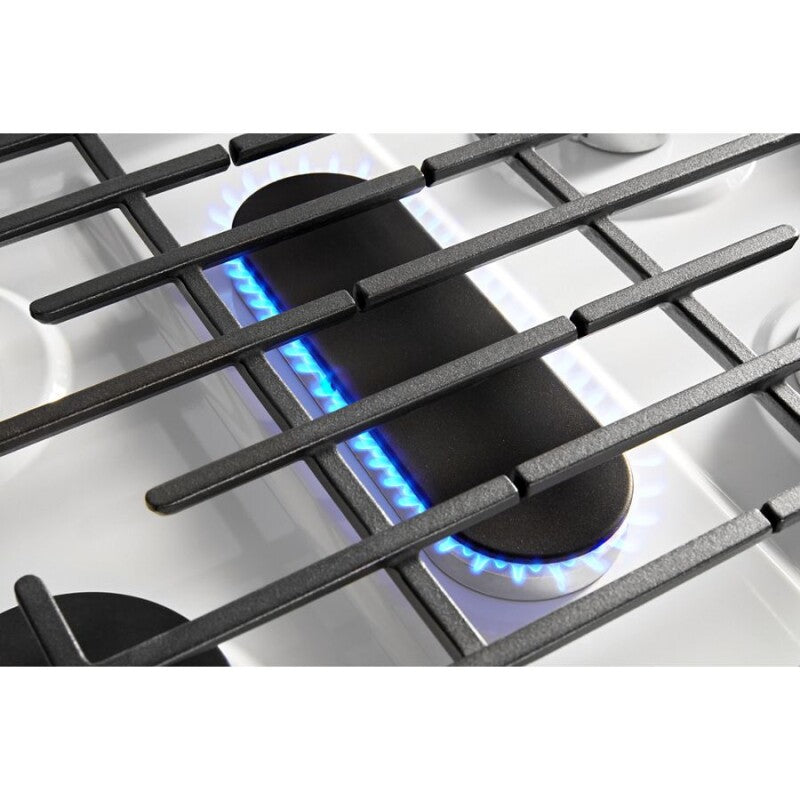 Whirlpool 5.1 Cu. Ft. Freestanding Gas Range with Edge to Edge Cooktop - White (WFG505M0MW)