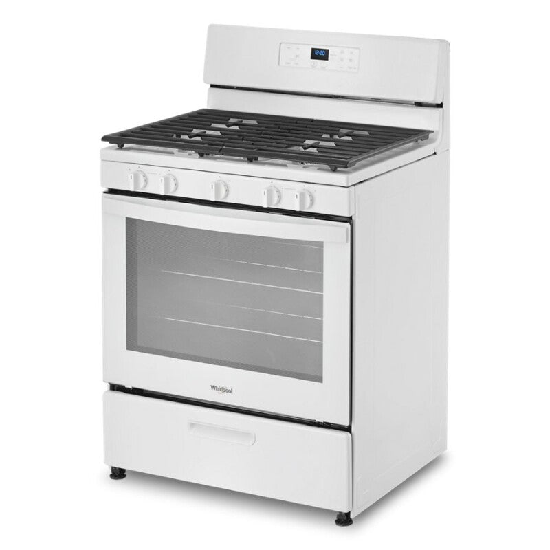 Whirlpool 5.1 Cu. Ft. Freestanding Gas Range with Edge to Edge Cooktop - White (WFG505M0MW)