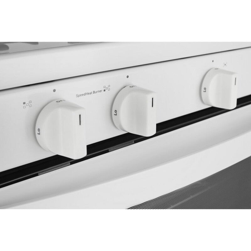 WHIRLPOOL 5.1 Cu. Ft. Freestanding Gas Range with Edge to Edge Cooktop - White (WFG505M0MW)
