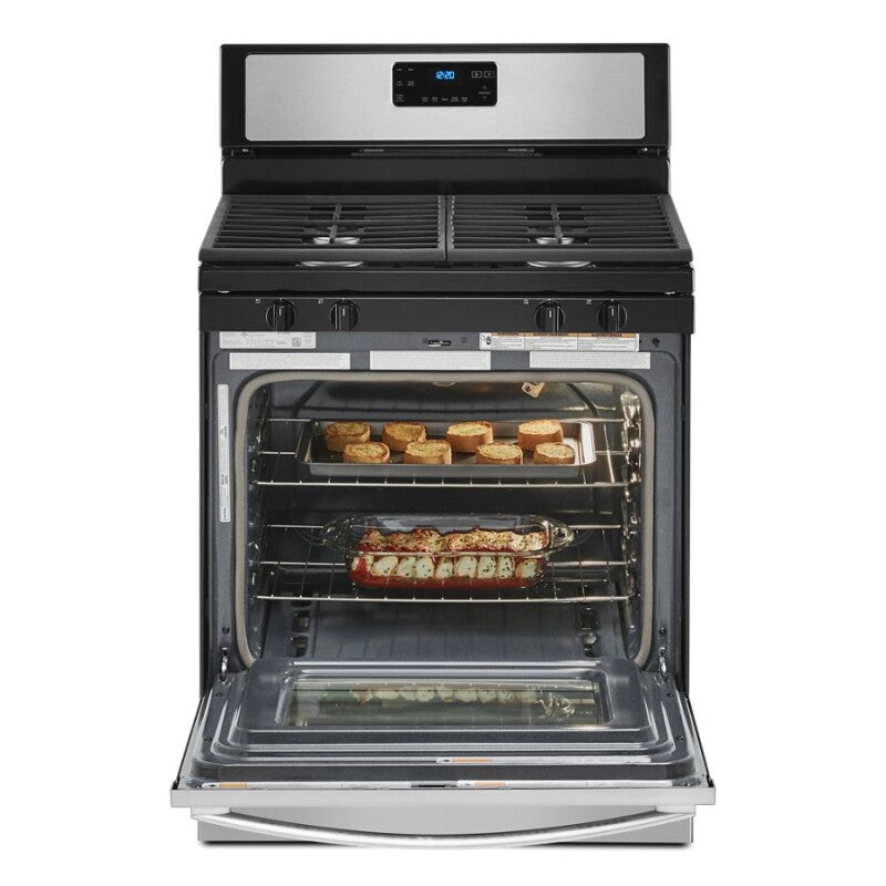 Whirlpool 5.0 cu. ft. Whirlpool® gas range with SpeedHeat™ burner - Stainless Steel (WFG515S0JS)