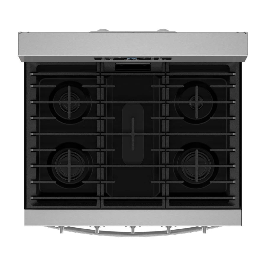 WHIRLPOOL 30-inch Gas Range with Air Cooking Technology, No Preheat Air Fry and Air Baking and Self Clean - Fingerprint Resistant Stainless Steel (WFGS5030RZ)