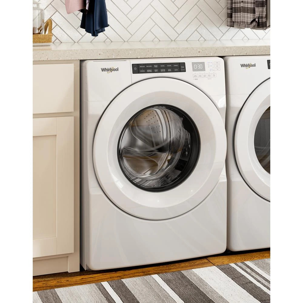 Whirlpool 4.3 cu. ft. Closet-Depth Front Load Washer with Intuitive Controls - White (WFW560CHW)