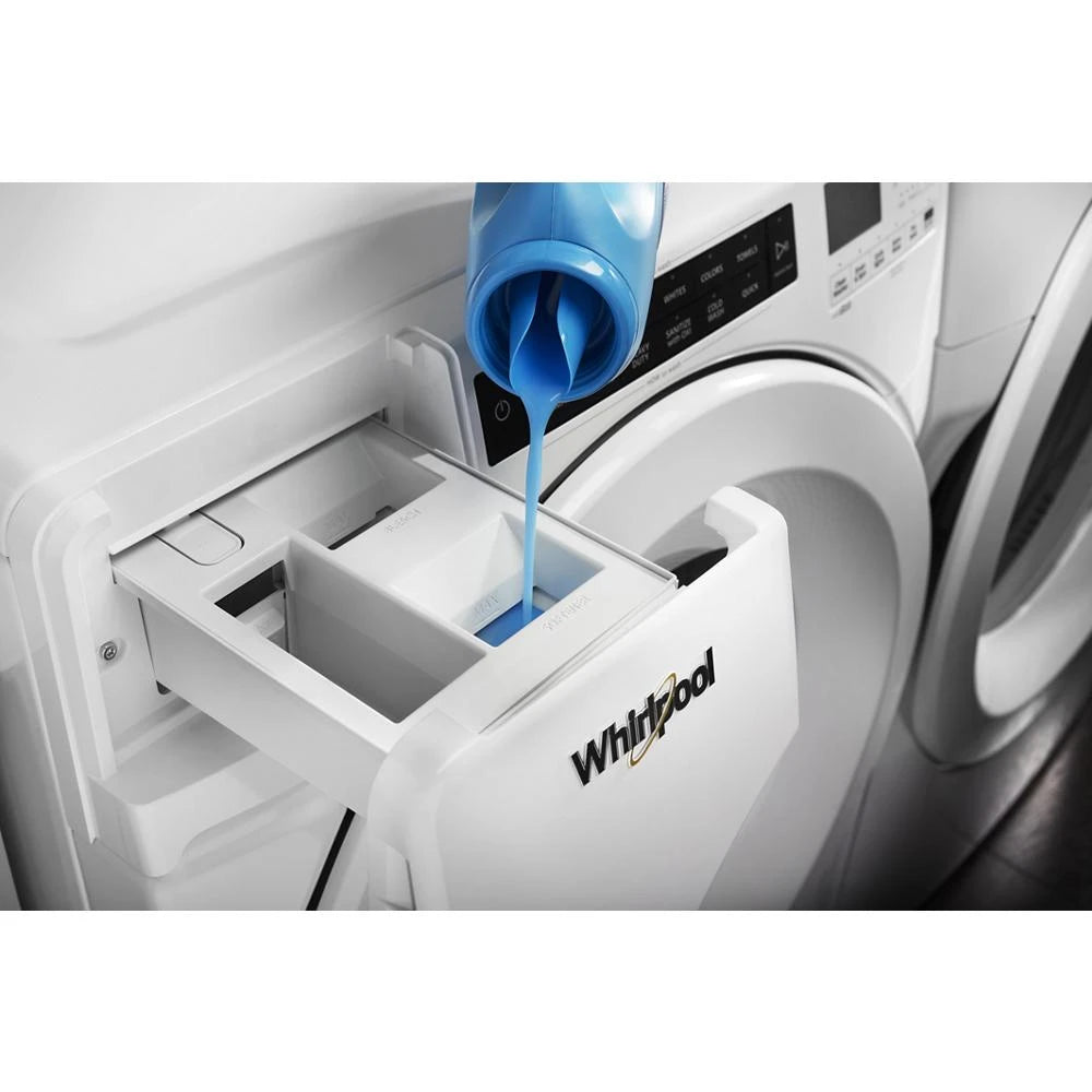 Whirlpool 4.3 cu. ft. Closet-Depth Front Load Washer with Intuitive Controls - White (WFW560CHW)