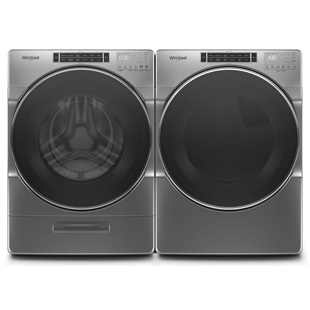 WHIRLPOOL 5.0 cu. ft. Front Load Washer with Load & Go™ XL Dispenser - Chrome Shadow (WFW8620HC)