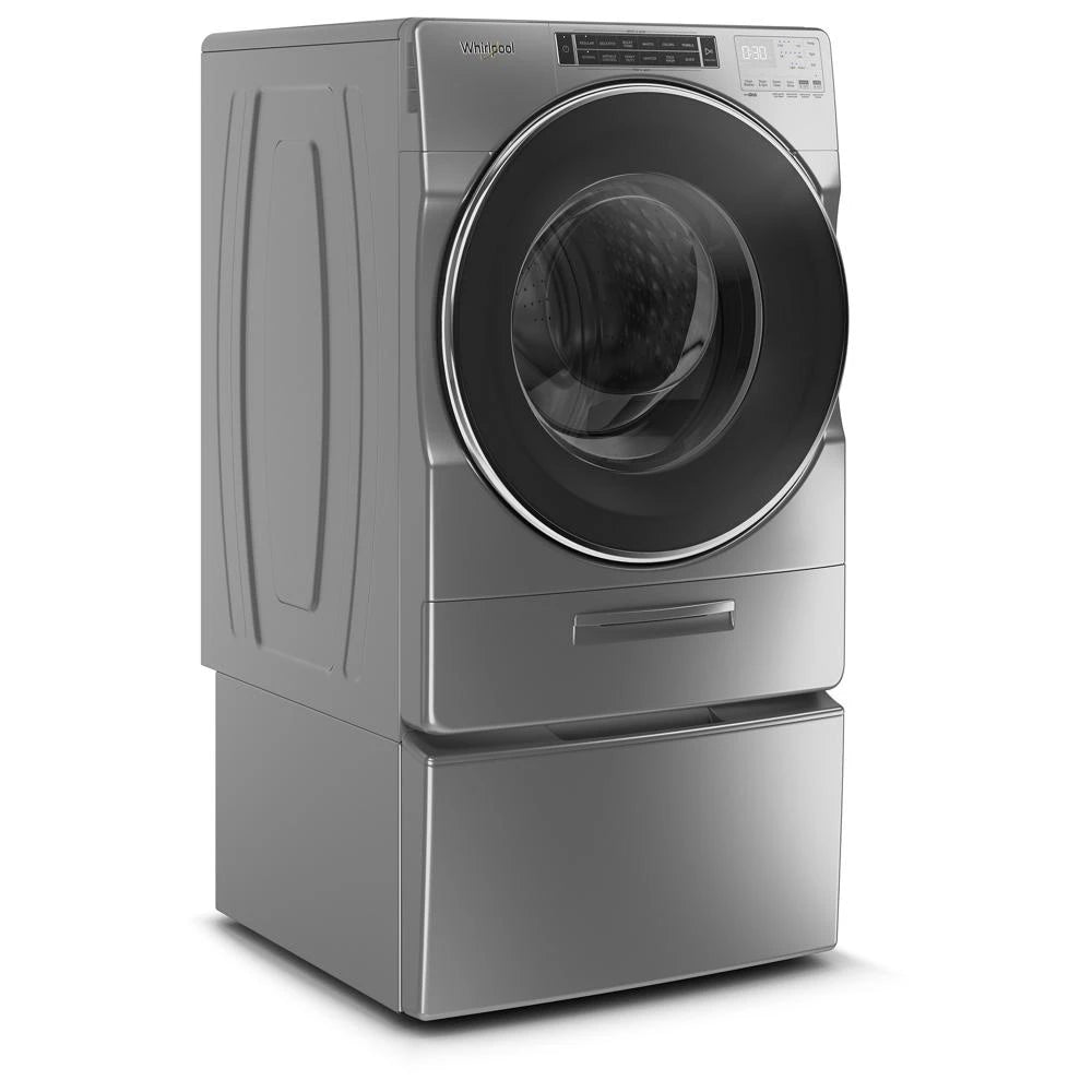 WHIRLPOOL 5.0 cu. ft. Front Load Washer with Load & Go™ XL Dispenser - Chrome Shadow (WFW8620HC)
