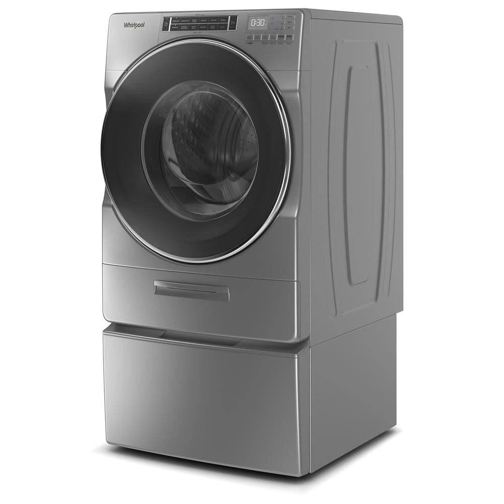 WHIRLPOOL 5.0 cu. ft. Front Load Washer with Load & Go™ XL Dispenser - Chrome Shadow (WFW8620HC)