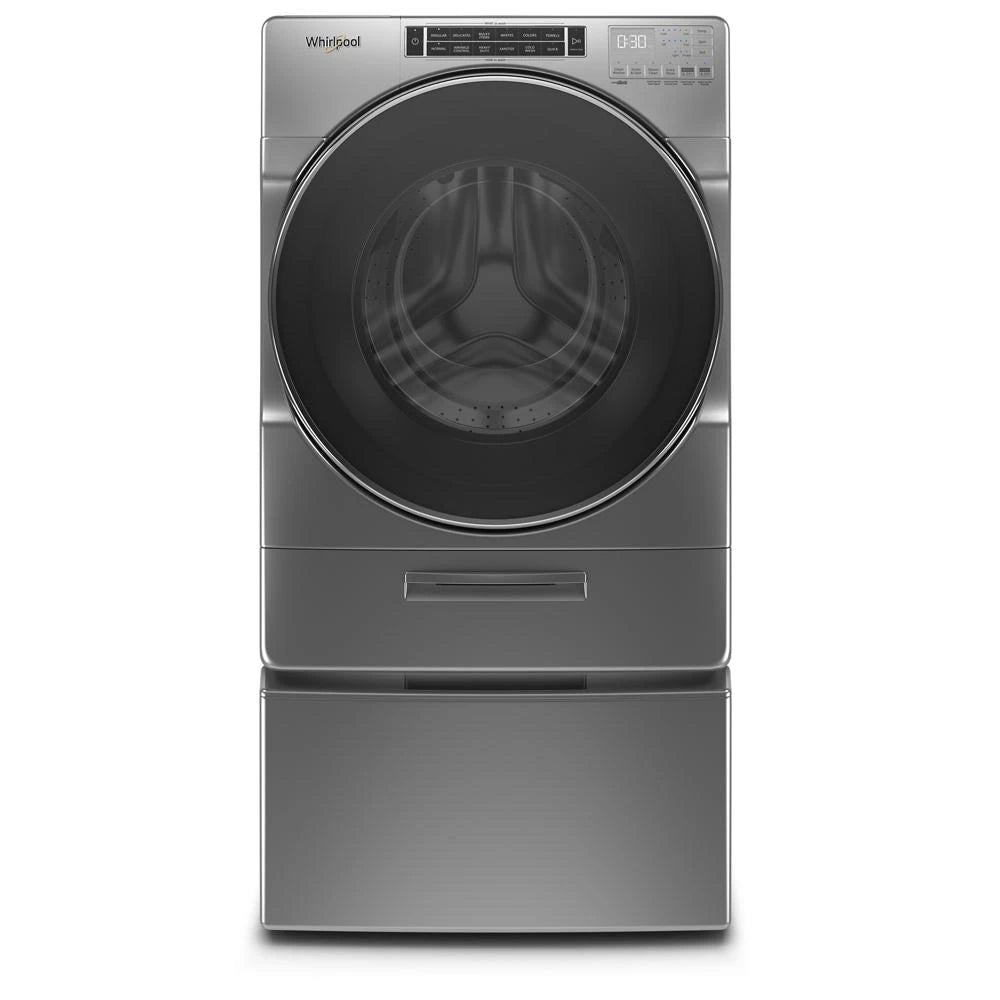 WHIRLPOOL 5.0 cu. ft. Front Load Washer with Load & Go™ XL Dispenser - Chrome Shadow (WFW8620HC)