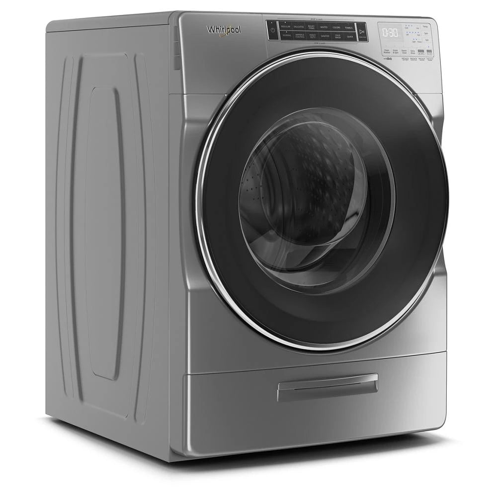WHIRLPOOL 5.0 cu. ft. Front Load Washer with Load & Go™ XL Dispenser - Chrome Shadow (WFW8620HC)