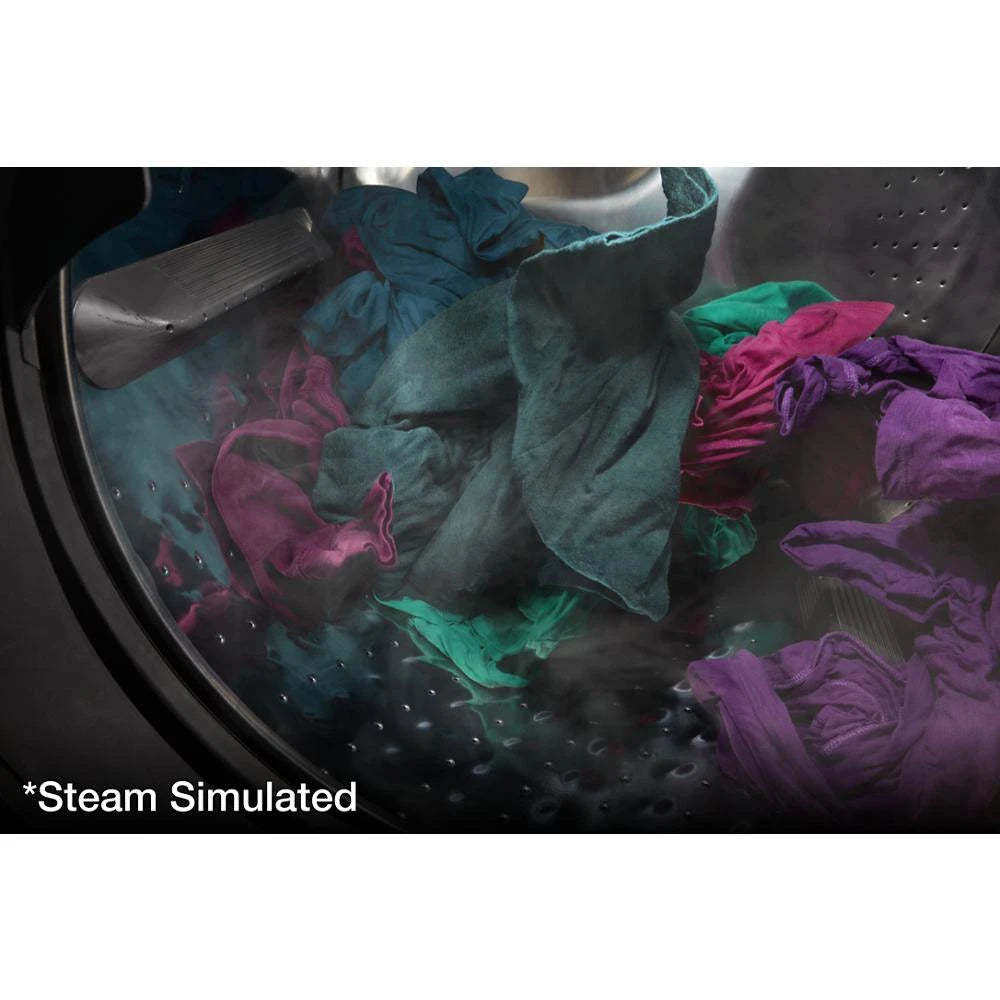 WHIRLPOOL 5.0 cu. ft. Front Load Washer with Load & Go™ XL Dispenser - Chrome Shadow (WFW8620HC)