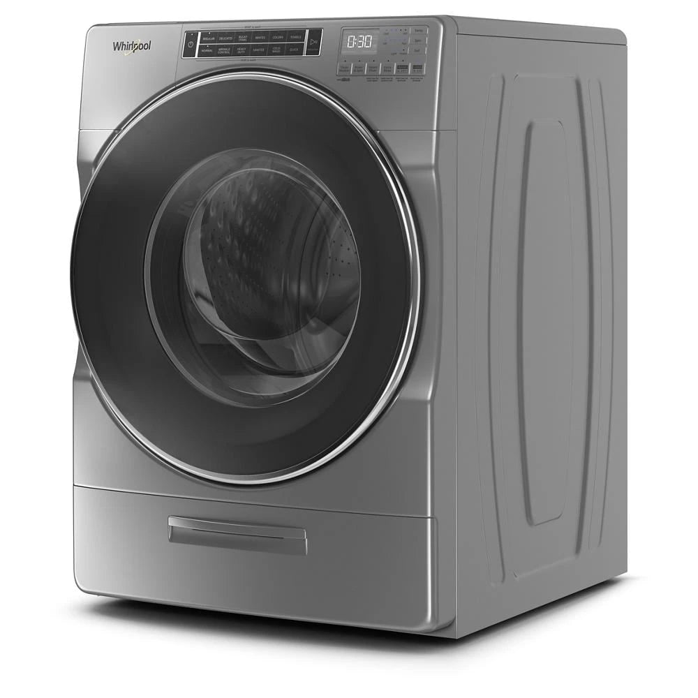 WHIRLPOOL 5.0 cu. ft. Front Load Washer with Load & Go™ XL Dispenser - Chrome Shadow (WFW8620HC)