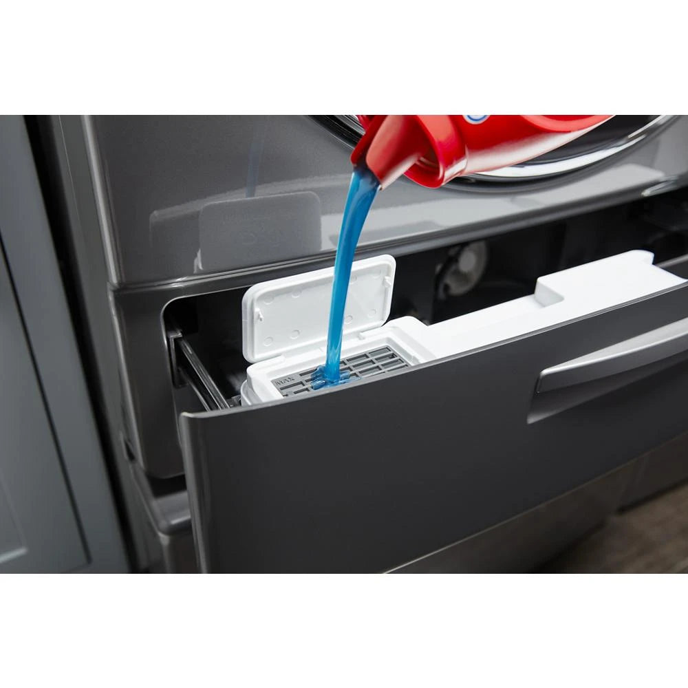 WHIRLPOOL 5.0 cu. ft. Front Load Washer with Load & Go™ XL Dispenser - Chrome Shadow (WFW8620HC)