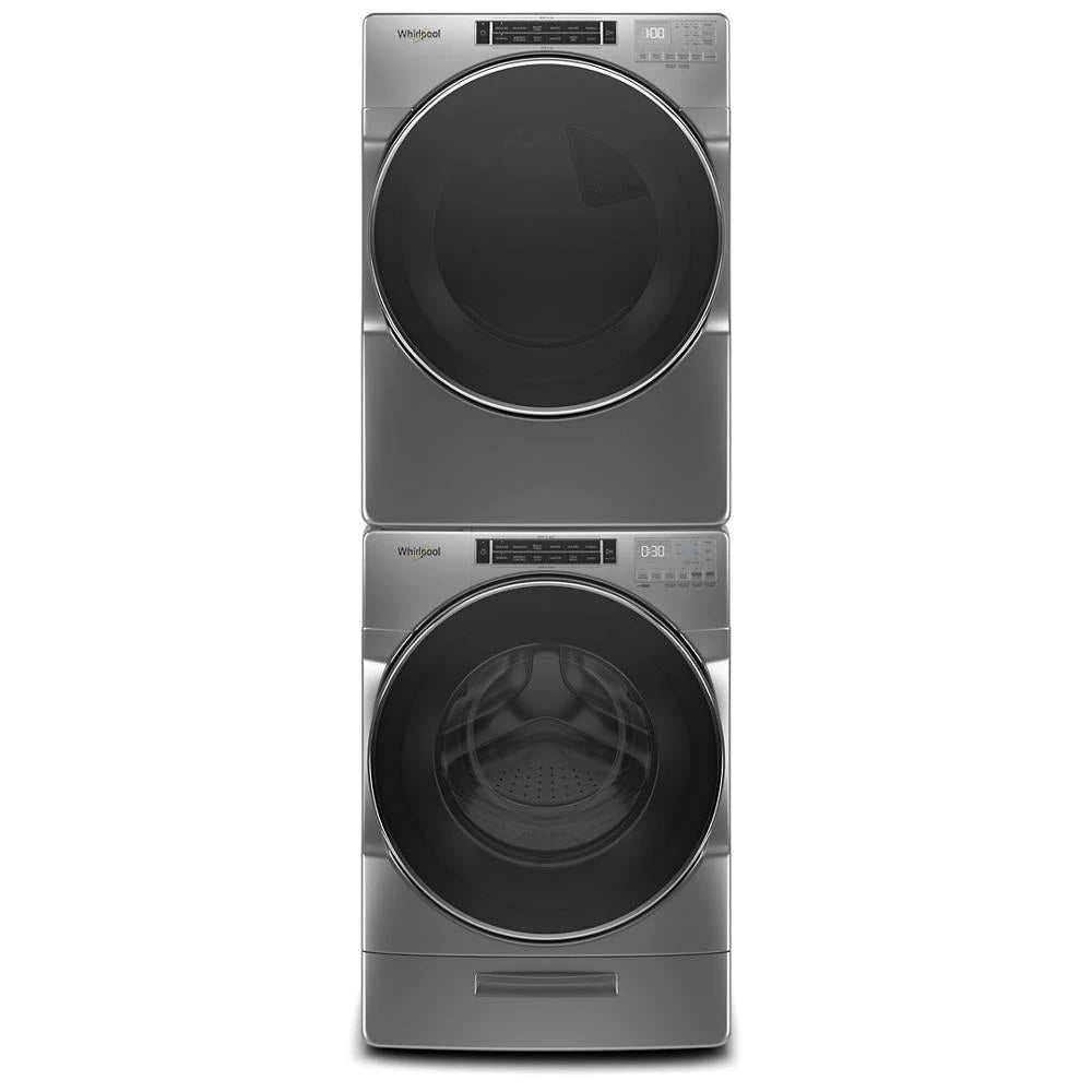 WHIRLPOOL 5.0 cu. ft. Front Load Washer with Load & Go™ XL Dispenser - Chrome Shadow (WFW8620HC)