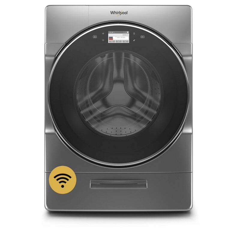 Whirlpool 5.0 cu. ft. Smart Front Load Washer with Load & Go™ XL Plus Dispenser - Chrome Shadow (WFW9620HC)