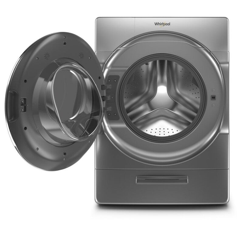 Whirlpool 5.0 cu. ft. Smart Front Load Washer with Load & Go™ XL Plus Dispenser - Chrome Shadow (WFW9620HC)