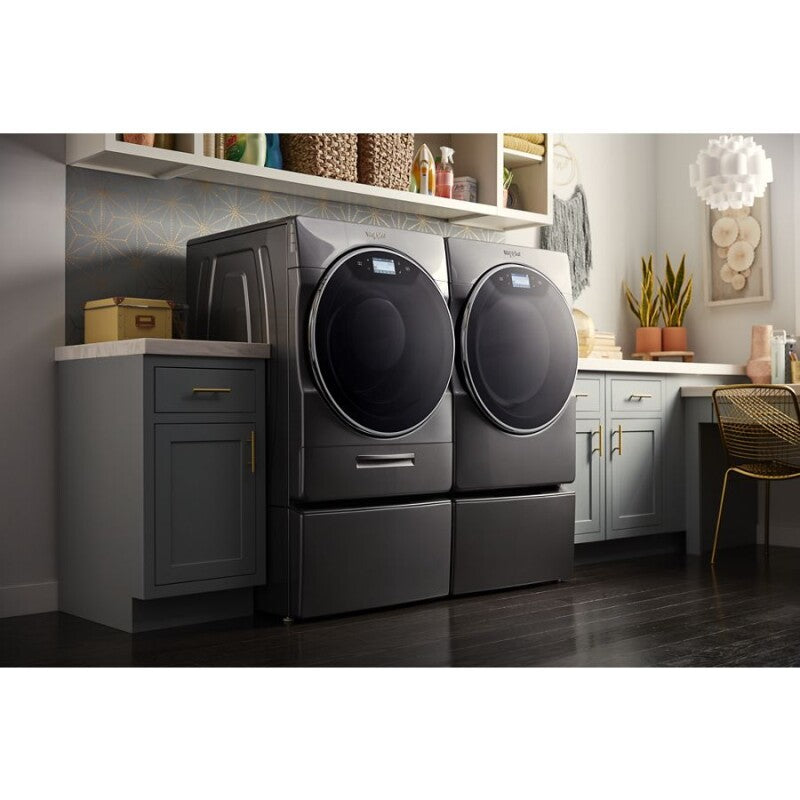 Whirlpool 5.0 cu. ft. Smart Front Load Washer with Load & Go™ XL Plus Dispenser - Chrome Shadow (WFW9620HC)