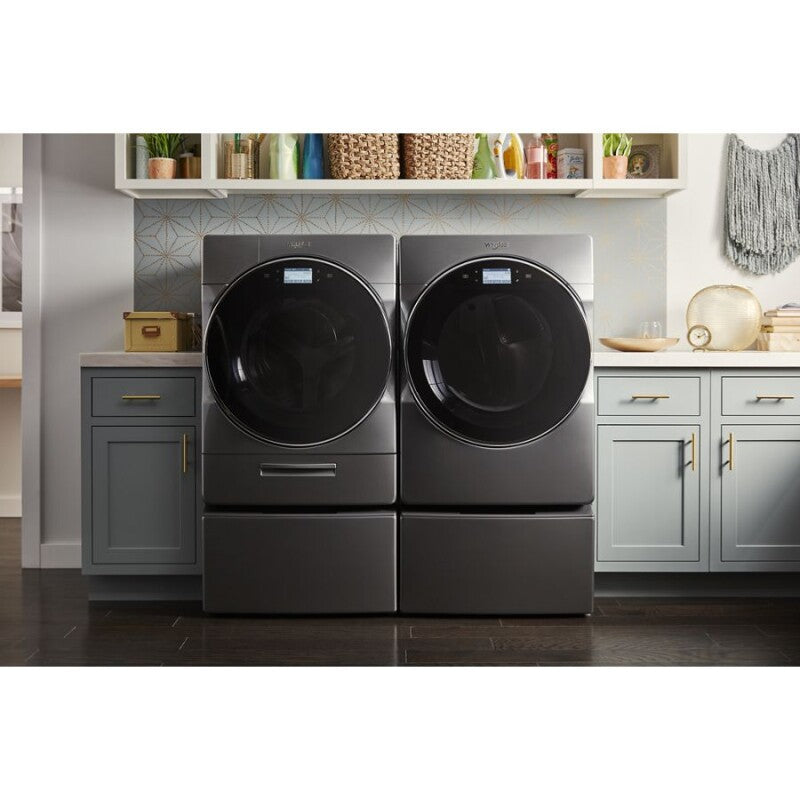 Whirlpool 5.0 cu. ft. Smart Front Load Washer with Load & Go™ XL Plus Dispenser - Chrome Shadow (WFW9620HC)