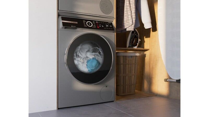 Bosch 800 Series Compact Washer - Pearl Steel (WGB246AXUC)