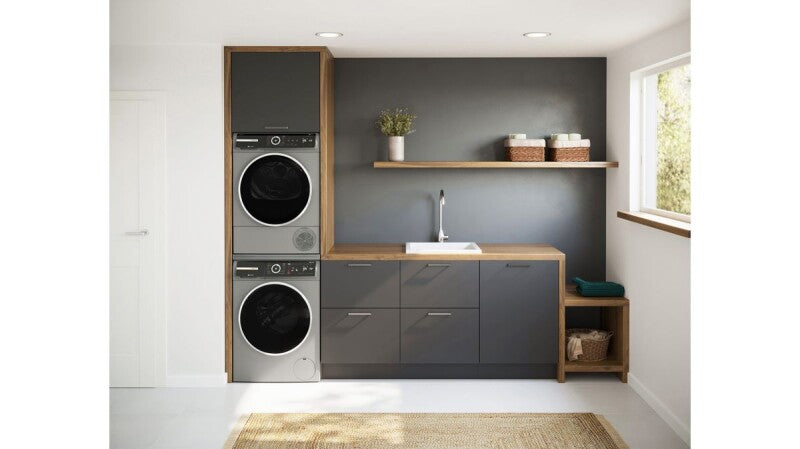 Bosch 800 Series Compact Washer - Pearl Steel (WGB246AXUC)