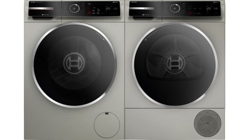 Bosch 800 Series Compact Washer - Pearl Steel (WGB246AXUC)