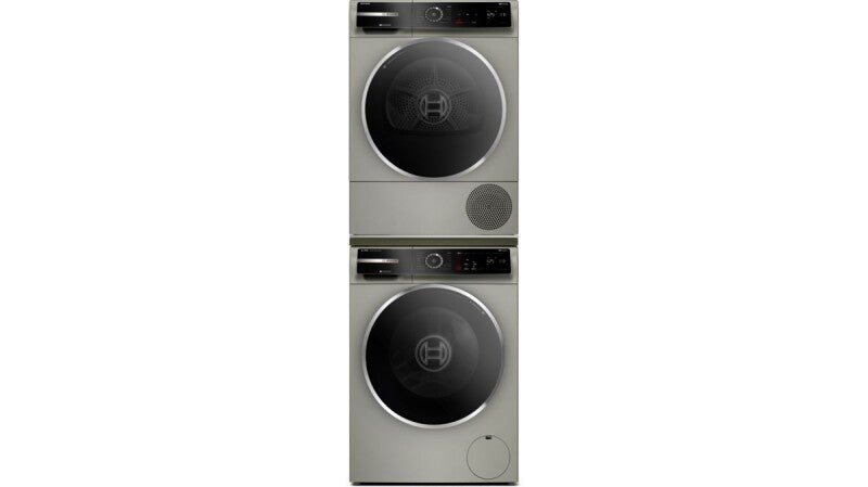 Bosch 800 Series Compact Washer - Pearl Steel (WGB246AXUC)