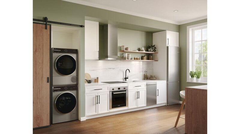 Bosch 800 Series Compact Washer - Pearl Steel (WGB246AXUC)