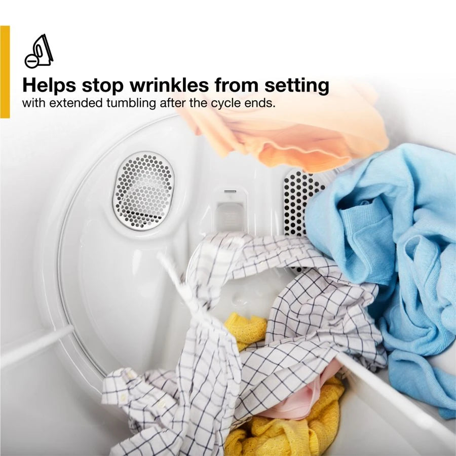 WHIRLPOOL 7.0 Cu. Ft. Top Load Gas Moisture Sensing Dryer - White (WGD5010LW)