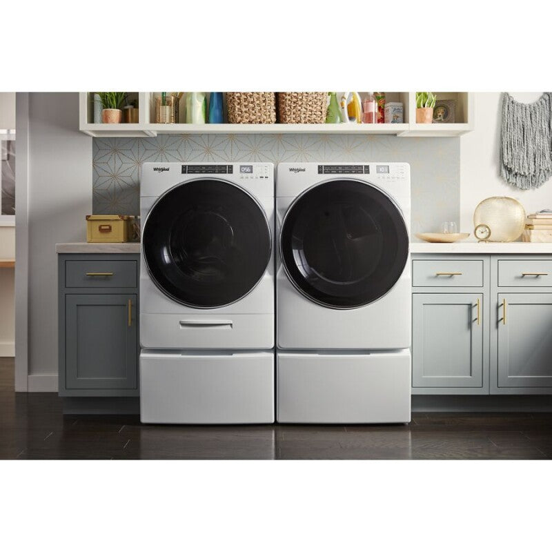 Whirlpool 7.4 cu. ft. Front Load Gas Dryer with Steam Cycles - White (WGD8620HW)