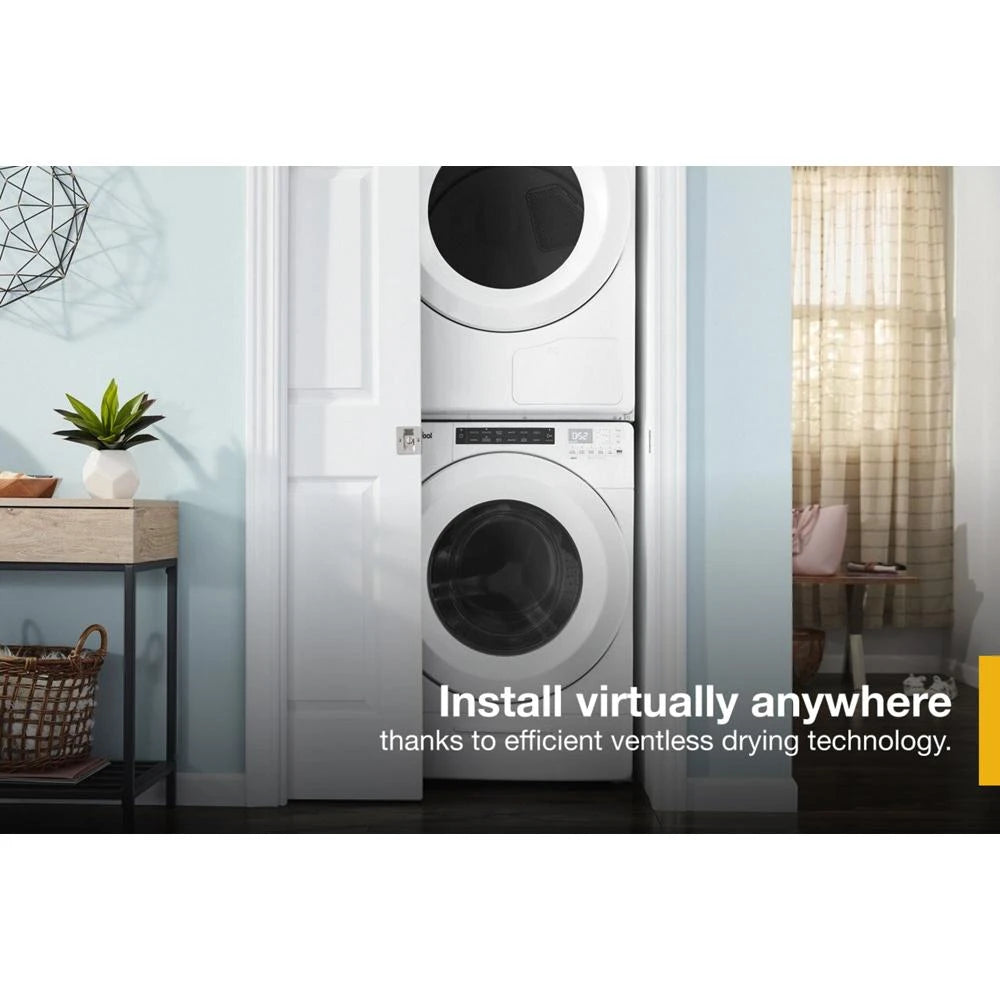 WHIRLPOOL 7.4 cu.ft Front Load Heat Pump Dryer with Intiutitive Touch Controls, Advanced Moisture Sensing - White (WHD560CHW)