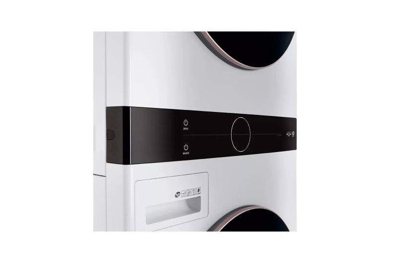 LG Single Unit Front Load LG WashTower™ with Center Control™ 4.5 cu. ft. Washer and 7.4 cu. ft. Electric Dryer - White (WKE100HWA)