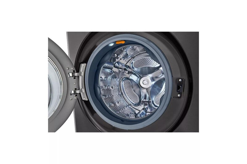 LG Single Unit Front Load LG WashTower™ with Center Control™ 4.5 cu. ft. Washer and 7.4 cu. ft. Gas Dryer - Black (WKGX201HBA)