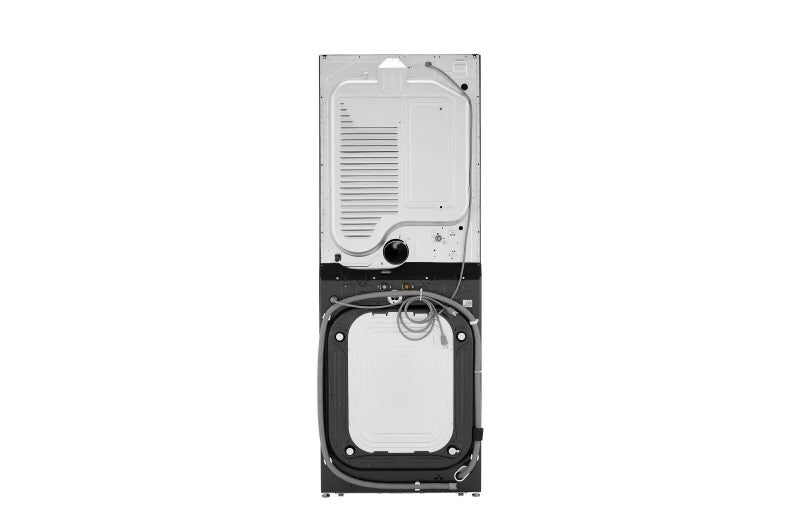 LG Single Unit Front Load LG WashTower™ with Center Control™ 4.5 cu. ft. Washer and 7.4 cu. ft. Gas Dryer - Black (WKGX201HBA)