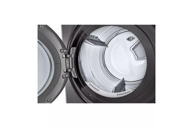 LG Single Unit Front Load Washtower™ With Center Control® 5.0 Cu. Ft. Washer & 7.4 Cu. Ft. Gas Dryer - Black Steel (WKGX301HBA)