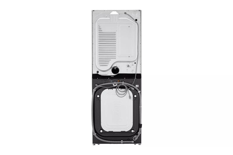 LG Single Unit Front Load LG WashTower™ with Center Control® 5.0 cu.ft. Washer & 7.4 cu.ft. Gas Dryer - Black (WKGX301HBA)