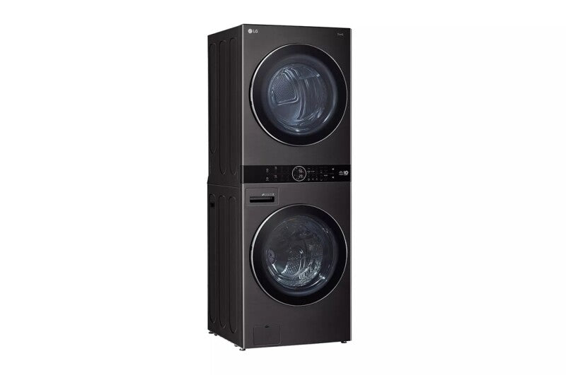 LG LG WashTower™ Single Unit Front Load 4.5 cu. ft. Washer and 7.2 cu. ft. Heat Pump Ventless Dryer - Black (WKHC202HBA)