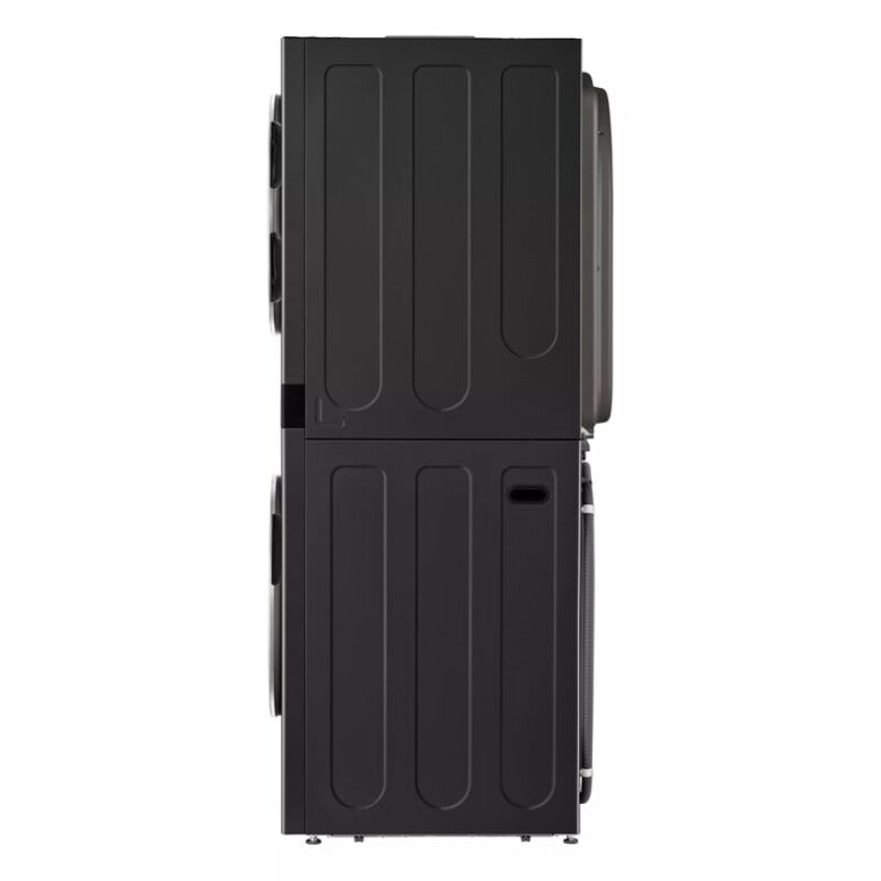 LG Single Unit Washtower™ With Center Control™ 5.0 Cu. Ft. Front Load Washer And 7.8 Cu. Ft. Electric Ventless Heat Pump Dryer - Black Steel (WKHC252HBA)
