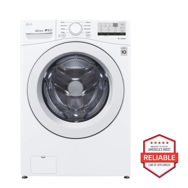 LG 4.5 Cu. Ft. Ultra Large Front Load Washer - White (WM3400CW)