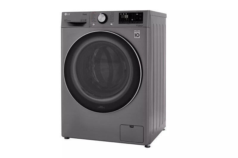 LG 2.4 Cu. Ft. Smart Wi-fi Enabled Compact Front Load All-in-one Washer/dryer Combo With Built-in Intelligence - Graphite Steel (WM3555HVA)